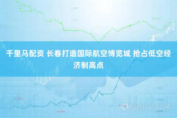 千里马配资 长春打造国际航空博览城 抢占低空经济制高点